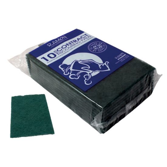 Picture of Ramon 10 Pack Green Scouring Pads