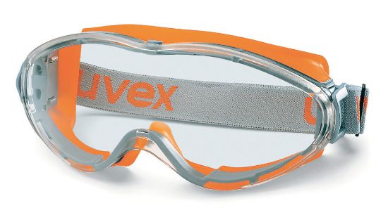 Uvex Ultrasonic Safety Goggles, Orange/ Black