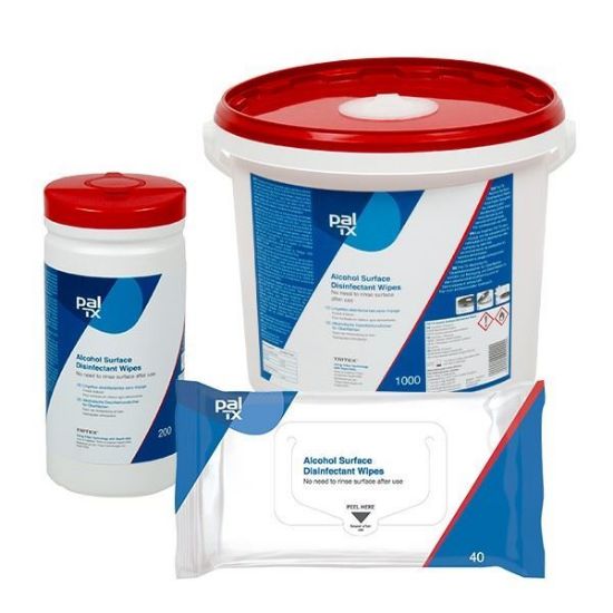 Picture of Pal TX Alcohol Surface Disinfectant Wipes, 200/Tub