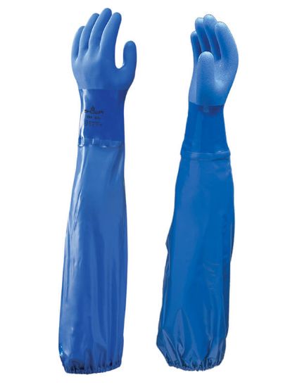 Picture of Showa Oil Resistant 60cm, Blue, Gloves, Size: 11/2Xlarge