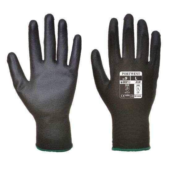 Picture of Portwest PU Palm Glove, Black