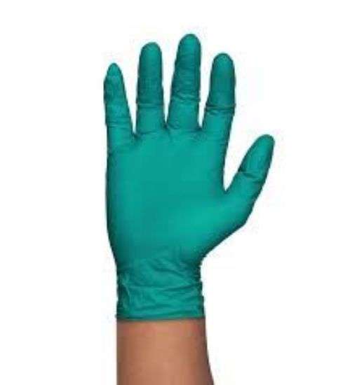 Picture of Bodytech Heavy Duty PF Nitrile Examination Gloves, Green, 1000/Case