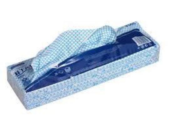 Picture of WypAll, X80 Interfolded Cleaning Cloths, 1 Ply, Blue