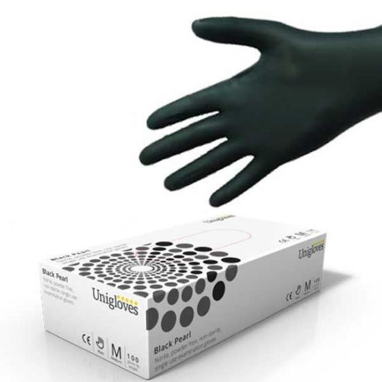 Picture of Black Pearl Nitrile Gloves, 1000/Case