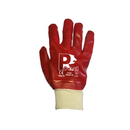 Picture of Pred PVC Glove, Red Size:10