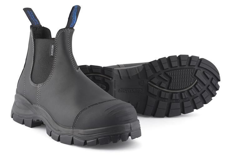 black safety dealer boots