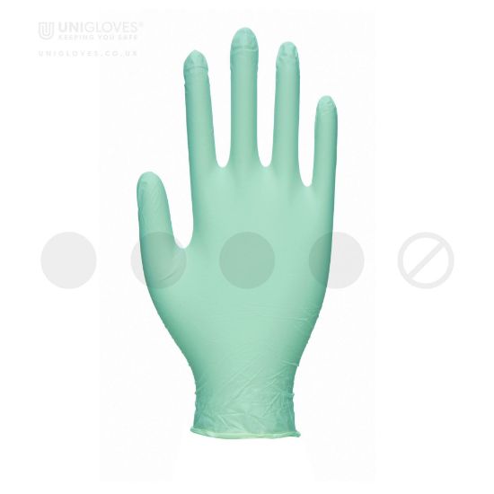 Picture of Uniglove Powder Free Green Nitriles Gloves, 1000/case