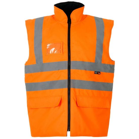 Picture of Supertouch Hivis Orange Bodywarmer, Quilted