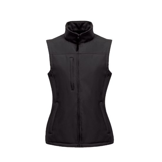 Regatta Ladies Flux Soft Shell Bodywarmer, Black