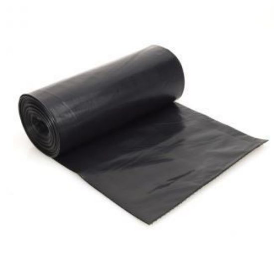 Black Refuse Sacks On a Roll, 26x44, (200 Case)