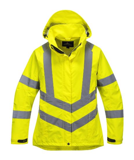 Picture of Portwest Ladies Hivis Breathable Jacket, Yellow