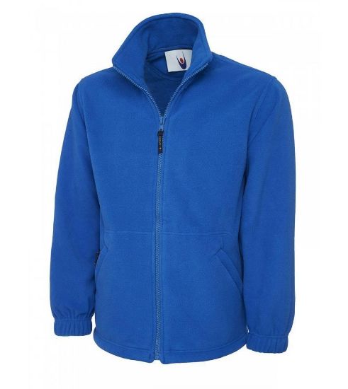 Uneek Classic Full Zip Micro Fleece Jacket, Royal Blue, UC604, UC604-RB