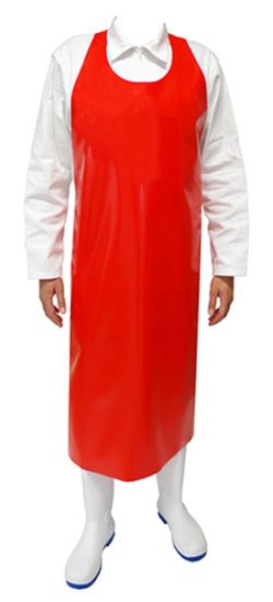 Picture of Red Foodgrade Monobloc Apron TPU material (200 Microns)