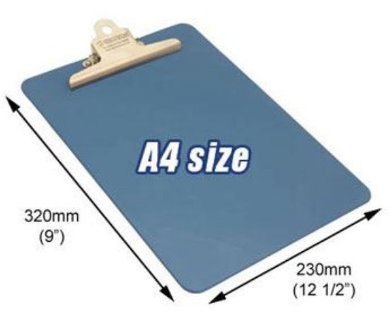 Stainless Steel Clip Board A4 Portrait, Metal Detectable