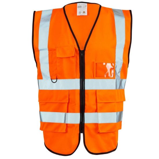 Supertouch Executive Hivis Vest, Orange 