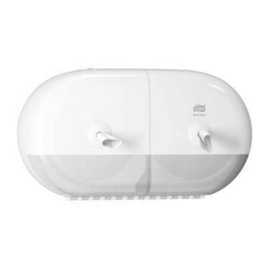 Tork SmartOne® Twin Mini Toilet Roll Dispenser, White