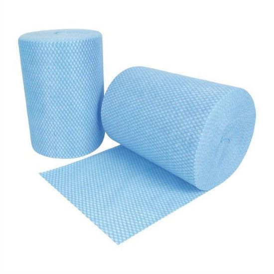 Picture of Hygiene Heavy Duty Cloth Blue 30cm X 38cm, 300 Sheet/ Roll