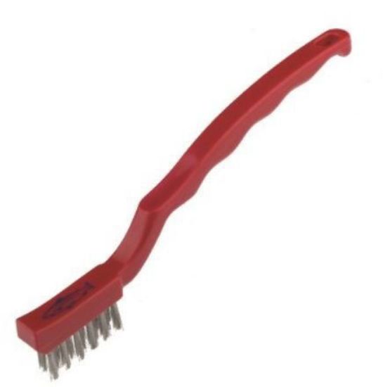 Professional Stainless Steel 180mm Niche Brush - Red