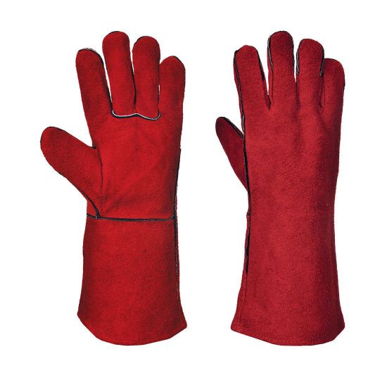 Portwest Welders Gauntlet, Red