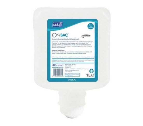 Deb OxyBAC Antibacterial Foam Wash 1 Litre
