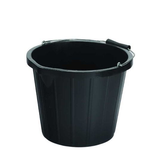 15L Black Industrial Bucket