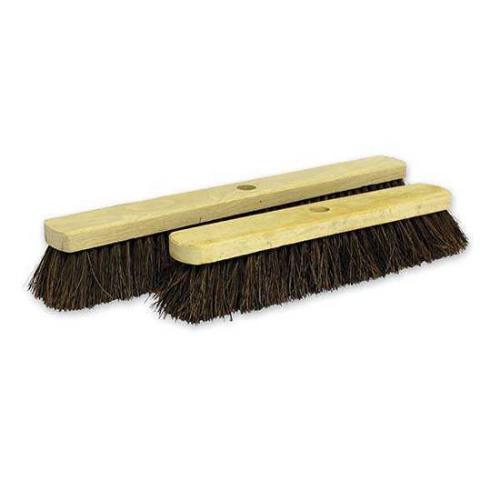 18" Stiff Bassine Wooden Broom Sweeping Head