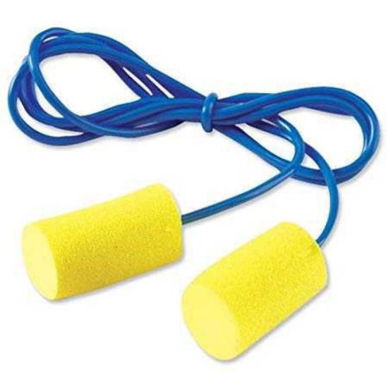 TR-01-100 3M E.A.R, 3M E.A.R Blue Reusable Corded Ear Plugs, 29dB Rated,  Metal Detectable, 1 Pairs, 562-485