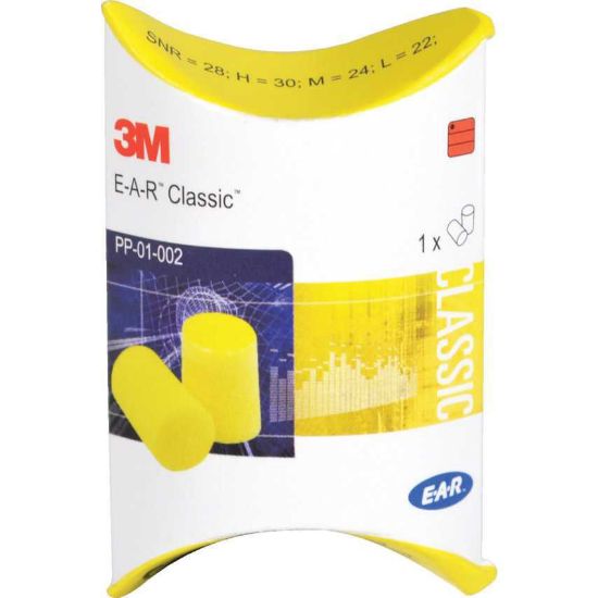 3M E-A-R Classic Corded Earplugs, 29dB (200 Pack)