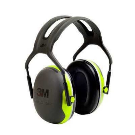 3M Peltor X Series Earmuffs Black/ Green 33dB