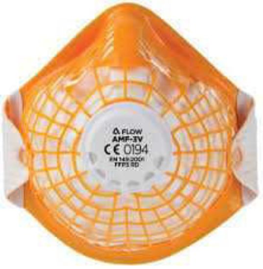 Alpha Flow FFP3 Valved Face Mask, Orange