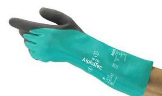 Alphatec Nitrile Chemical & Cut- Resistant Glove, Green