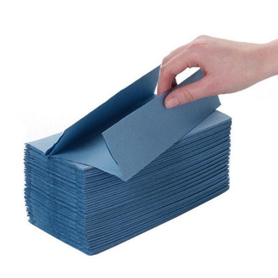 Blue C-Fold Hand Towel