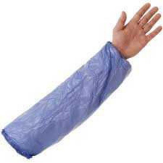 Blue PVC Disposable Oversleeves 54 x 24cms (Each)