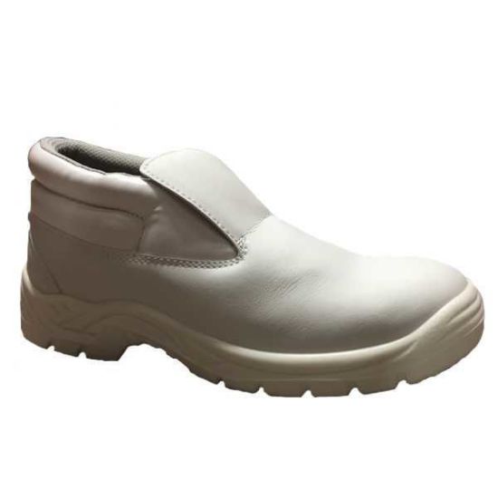 Bodytech Iowa White Safety Slip on Boot