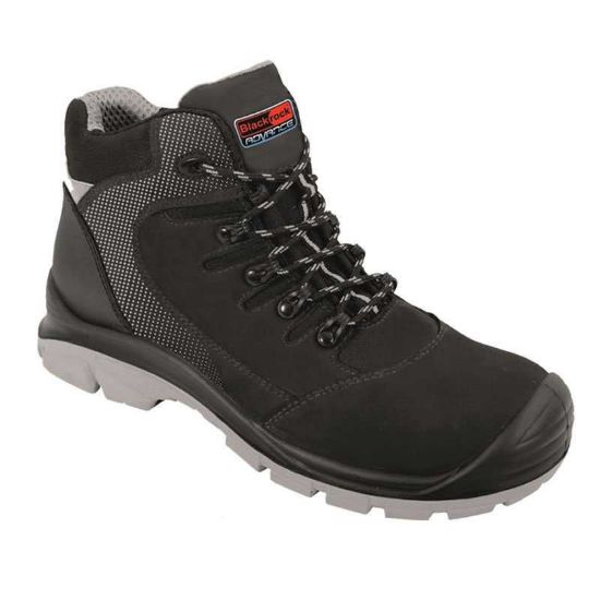 Carson Safety Hiker Black Laced Boot