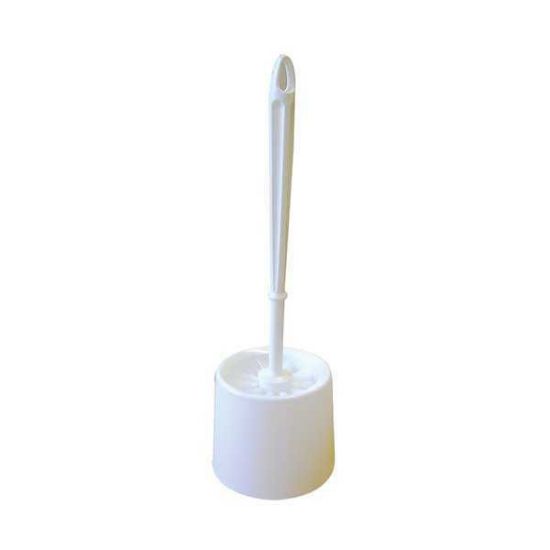 Ecomomy Toilet Brush Set, White	