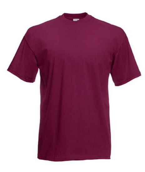 Fruit Of The Loom T-Shirt, Burgundy	