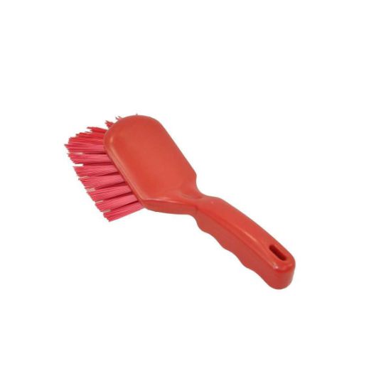 General Purpose Short Handle Brush, Red