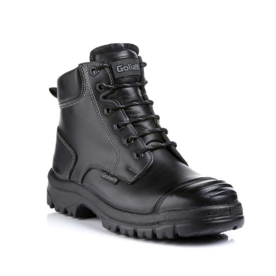 Goliath Dual Density Chukka Boot With Scuff Cap & Steel Midsole, Black	