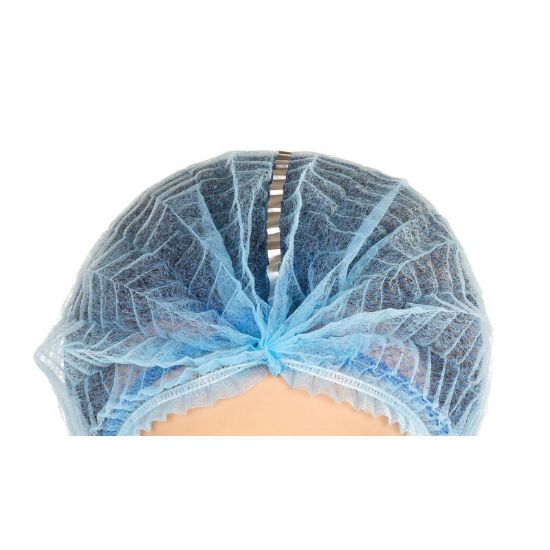 Picture of Blue Detectable Pleated Style Mob Cap, 1000/Case