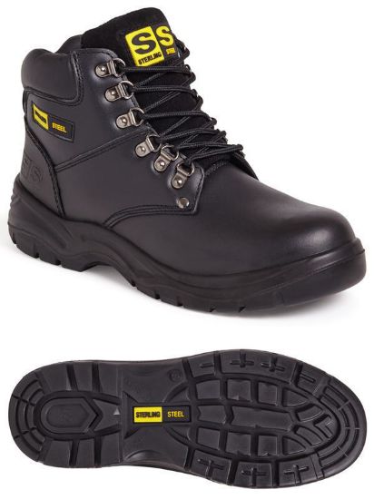 Black Laced Hiker Boot, S1P, SRC,