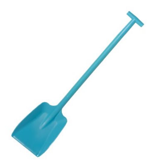 Picture of Hillbrush Plastic Shovel, 32x26cm Blade, D Grip, Blue