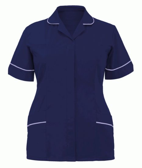 Picture of Orbit Ladies Classic Tunic, Navy White Trim