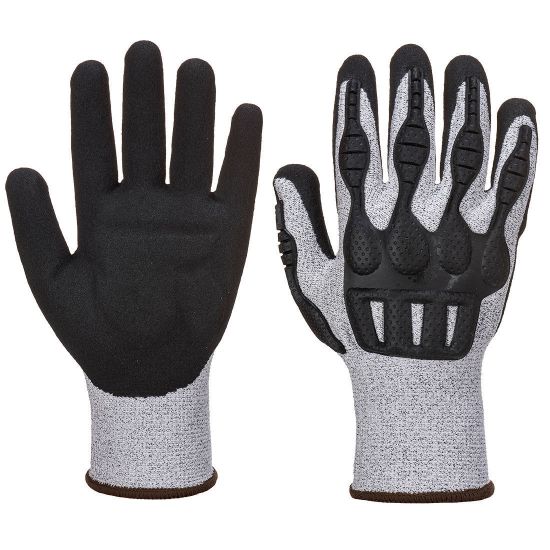 Picture of Portwest TPV Impact Cut Glove, Grey/ Black, Size  XL/10