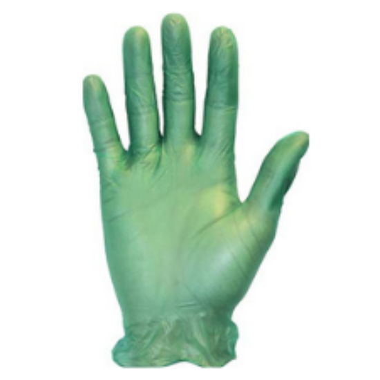 Picture of Bodytech PF Vinyl Gloves, Green, 1000/Case