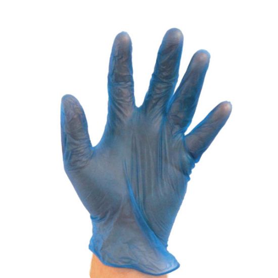 Picture of Blue Powdered Vinyl SafeTouch Gloves, 1000/Case