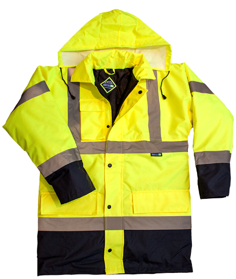 Picture of Bodytech Hi Vis Two Tone Jacket, Yellow/Navy