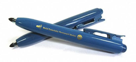 Detectable Permanent Markers - Non-Retractable, Metal Detectable & X-Ray  Visible, Food Factory Marker Pen