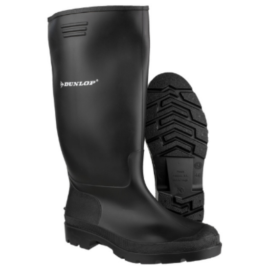 Dunlop Pricemaster Soft-Toe Black Wellington