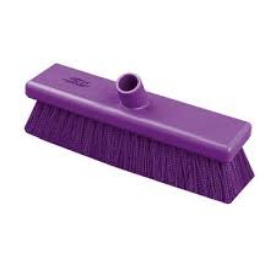 Picture of Medium Crimped 12 inch Flat Sweeping Broom, Purple